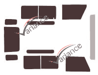 Land Rover Defender (1) 3 puertas (1983 - 2001) kit de lámina tintada Land Rover Defender (1) 3 puertas (1983 - 2001) kit de lámina tintada