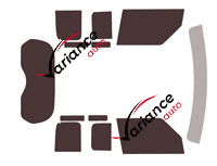 Land Rover Defender (3) 90 Kit de lámina tintada corta de 3 puertas (a partir de 2019) Land Rover Defender (3) 90 Kit de lámina tintada corta de 3 puertas (a partir de 2019)