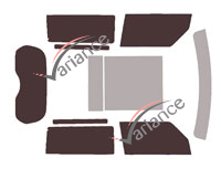 Land Rover Defender (3) 90 Short 3 door tinted film kit (desde 2020) Land Rover Defender (3) 90 Short 3 door tinted film kit (desde 2020)