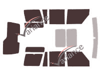 Land Rover Discovery (2) 5 puertas (1999 - 2004) kit de lámina tintada Land Rover Discovery (2) 5 puertas (1999 - 2004) kit de lámina tintada