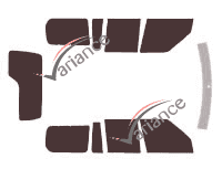 Land Rover Discovery (3) 5 puertas (2004 - 2009) kit de lámina tintada Land Rover Discovery (3) 5 puertas (2004 - 2009) kit de lámina tintada