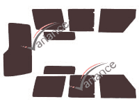 Land Rover Discovery (1) 3 puertas (1989 - 1998) kit de lámina tintada Land Rover Discovery (1) 3 puertas (1989 - 1998) kit de lámina tintada