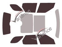 Land Rover Discovery (5) 5 puertas kit de lámina tintada (desde 2017) Land Rover Discovery (5) 5 puertas kit de lámina tintada (desde 2017)