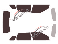 Land Rover Evoque (1) 5 porte kit di pellicole colorate (2011 - 2019) Land Rover Evoque (1) 5 porte kit di pellicole colorate (2011 - 2019)