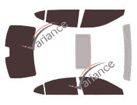 Lexus ES (6) 4-door sedan (2012 - 2018) tinted film kit Lexus ES (6) 4-door sedan (2012 - 2018) tinted film kit