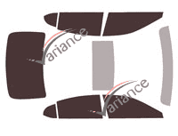 Tinted film kit Lexus ES (7) 4-door sedan (since 2018) Tinted film kit Lexus ES (7) 4-door sedan (since 2018)