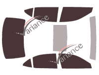 Lexus IS (3) 4-door sedan (2013 - 2021) tinted film kit Lexus IS (3) 4-door sedan (2013 - 2021) tinted film kit