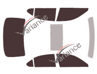 Tinted film kit Lexus LS (4) Short Sedan 4 doors (2007 - 2018) Tinted film kit Lexus LS (4) Short Sedan 4 doors (2007 - 2018)