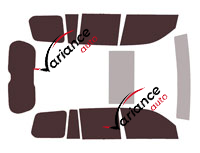 Tinted film kit Lexus LX (4) 5-door (from 2021) Tinted film kit Lexus LX (4) 5-door (from 2021)