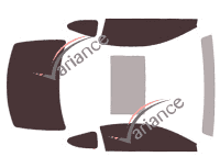 Lexus RC Coupe 2-door tinted film kit (2014 - 2024) Lexus RC Coupe 2-door tinted film kit (2014 - 2024)