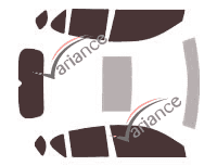 Tinted film kit Lexus CT 5-door (2011 - 2022) Tinted film kit Lexus CT 5-door (2011 - 2022)