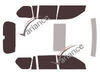 Tinted film kit Lexus GX (2) 5-door (2010 - 2023) Tinted film kit Lexus GX (2) 5-door (2010 - 2023)