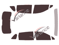 Tönungsfolien-Kit Lincoln MKX 5-Türer (2015 - 2018) Tönungsfolien-Kit Lincoln MKX 5-Türer (2015 - 2018)