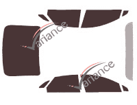 Kit de láminas tintadas para el Lincoln MKZ Sedán de 4 puertas (2013 - 2020) Kit de láminas tintadas para el Lincoln MKZ Sedán de 4 puertas (2013 - 2020)