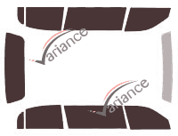 Lincoln Town Car (3) Long Sedan 4 door (2003 - 2011) tinted film kit Lincoln Town Car (3) Long Sedan 4 door (2003 - 2011) tinted film kit