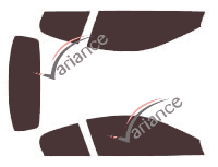 Maserati GranCabrio Cabriolet 2-door tinted film kit (2009 - 2019) Maserati GranCabrio Cabriolet 2-door tinted film kit (2009 - 2019)