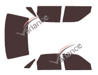 Mazda tinted film kit 626 (3) Sedan 4 doors (1987 - 1992) Mazda tinted film kit 626 (3) Sedan 4 doors (1987 - 1992)