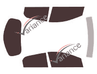 Mazda tinted film kit 2 (2) 5 doors (2007 - 2015) Mazda tinted film kit 2 (2) 5 doors (2007 - 2015)