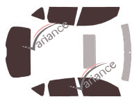 Mazda tinted film kit 3 (1) 5 doors (2003 - 2009) Mazda tinted film kit 3 (1) 5 doors (2003 - 2009)