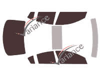 Mazda tinted film kit 3 (1) Sedan 4 doors (2003 - 2009) Mazda tinted film kit 3 (1) Sedan 4 doors (2003 - 2009)