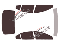 Mazda 3 (4) 4-door sedan tinted film kit (since 2019) Mazda 3 (4) 4-door sedan tinted film kit (since 2019)