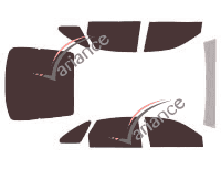 Mazda tinted film kit 626 (4) 5 doors (1992 - 1997) Mazda tinted film kit 626 (4) 5 doors (1992 - 1997)