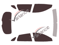 Mazda CX-3 (1) 5-door (2015 - 2021) tinted film kit Mazda CX-3 (1) 5-door (2015 - 2021) tinted film kit