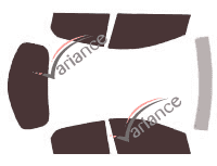 Mazda Demio (3) 5-door (2008 - 2015) tinted film kit Mazda Demio (3) 5-door (2008 - 2015) tinted film kit