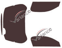 Mazda MX-3 Coupe 3-door tinted film kit (1991 - 1998) Mazda MX-3 Coupe 3-door tinted film kit (1991 - 1998)