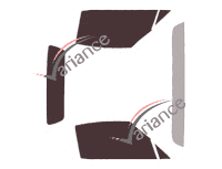 Mazda MX-5 (4) RF Hard Top 2-door tinted film kit (since 2017) Mazda MX-5 (4) RF Hard Top 2-door tinted film kit (since 2017)