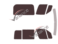 Folienkit getönt Volkswagen Crafter (1) 5-türiger Transporter (2006 - 2017) Folienkit getönt Volkswagen Crafter (1) 5-türiger Transporter (2006 - 2017)