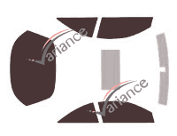 Tinted film kit Mercedes-Benz CL (2) Coupe 2-door (1999 - 2006) Tinted film kit Mercedes-Benz CL (2) Coupe 2-door (1999 - 2006)