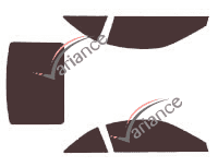 Mercedes-Benz SL (6) CC 2-door tinted film kit (2012 - 2021) Mercedes-Benz SL (6) CC 2-door tinted film kit (2012 - 2021)