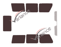 Tinted film kit Mercedes-Benz G-Class (1) Long 5-door (1980 - 2018) Tinted film kit Mercedes-Benz G-Class (1) Long 5-door (1980 - 2018)