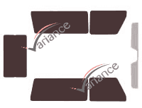 Tinted film kit Mercedes-Benz G-Class (1) 3-door short (2008 - 2018) Tinted film kit Mercedes-Benz G-Class (1) 3-door short (2008 - 2018)