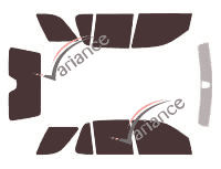 Tinted film kit Mercedes-Benz ML (1) 5-door (1997 - 2005) Tinted film kit Mercedes-Benz ML (1) 5-door (1997 - 2005)