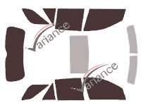 Tinted film kit Mercedes-Benz ML (2) 5-door (2005 - 2011) Tinted film kit Mercedes-Benz ML (2) 5-door (2005 - 2011)