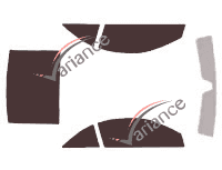 Tinted film kit Mercedes-Benz SL (5) Coupe 2-door (2001 - 2012) Tinted film kit Mercedes-Benz SL (5) Coupe 2-door (2001 - 2012)