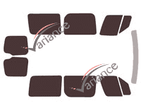 Tönungsfolienkit Volkswagen Crafter (1) Compact 6-Türer (2006 - 2017) Tönungsfolienkit Volkswagen Crafter (1) Compact 6-Türer (2006 - 2017)