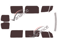 Tönungsfolienkit Volkswagen Crafter (1) Kurz Van 5 Türen (2006 - 2017) Tönungsfolienkit Volkswagen Crafter (1) Kurz Van 5 Türen (2006 - 2017)