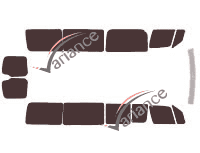 Tönungsfolienkit Volkswagen Crafter (1) Long Van 5 Türer (2006 - 2017) Tönungsfolienkit Volkswagen Crafter (1) Long Van 5 Türer (2006 - 2017)