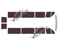 Volkswagen LT (2) Long 5-door (1996 - 2006) tinted film kit Volkswagen LT (2) Long 5-door (1996 - 2006) tinted film kit