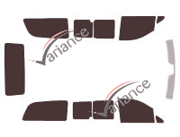 Kit film teinté Mercedes-Benz Vito / EQV (2) Long 4 portes (2003 - 2014) Kit film teinté Mercedes-Benz Vito / EQV (2) Long 4 portes (2003 - 2014)
