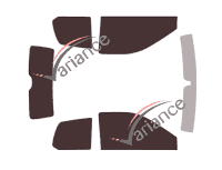 MicroCar M-Go 3-door tinted film kit (since 2015) MicroCar M-Go 3-door tinted film kit (since 2015)