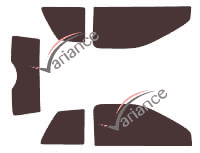 MicroCar M8 3-door tinted film kit (2011 - 2021) MicroCar M8 3-door tinted film kit (2011 - 2021)