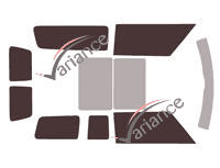 Tinted film kit Mini Clubman (1) 2 Rear 5 doors (2007 - 2015) Tinted film kit Mini Clubman (1) 2 Rear 5 doors (2007 - 2015)