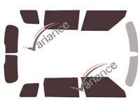 Tinted film kit Mini Clubman (2) 2 Rear Doors 6 doors (2015 - 2023) Tinted film kit Mini Clubman (2) 2 Rear Doors 6 doors (2015 - 2023)