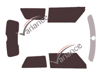 Tinted film kit Mini One and Cooper (3) 3-door (2014 - 2023) Tinted film kit Mini One and Cooper (3) 3-door (2014 - 2023)