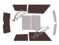 Mini One and Cooper (2) 3-door (2006 - 2014) tinted film kit Mini One and Cooper (2) 3-door (2006 - 2014) tinted film kit