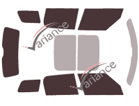 Tinted film kit Mini Coutryman (2) 5-door (2017 - 2023) Tinted film kit Mini Coutryman (2) 5-door (2017 - 2023)